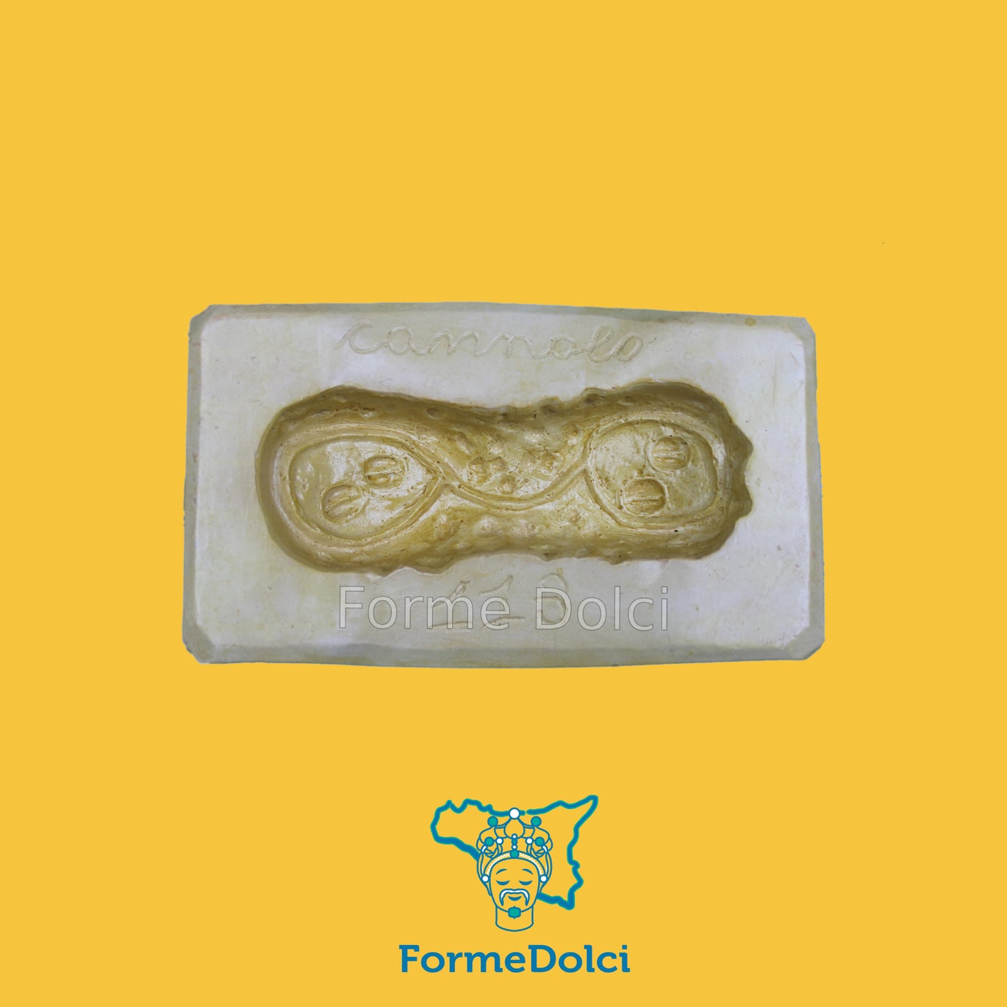 Stampo in gesso - Cannolo siciliano piccolo