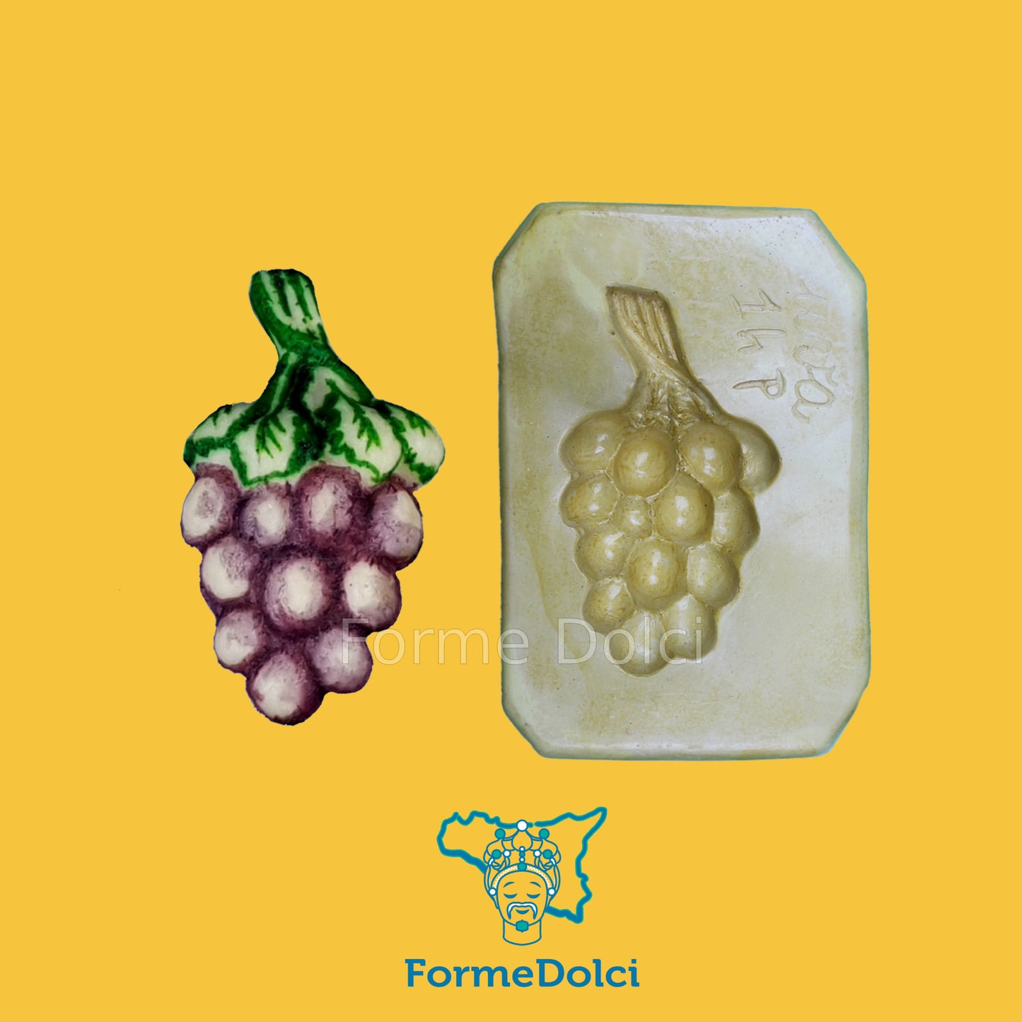 Stampo in gesso - Grappolo d'uva medio