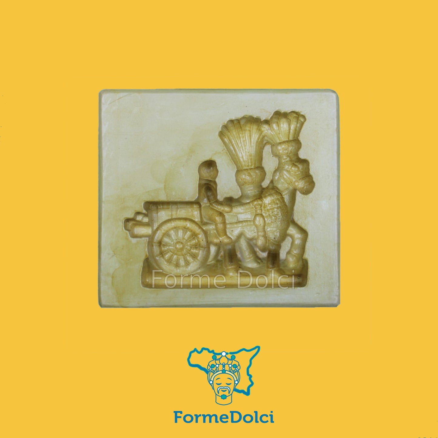 Stampo in gesso - Carretto siciliano