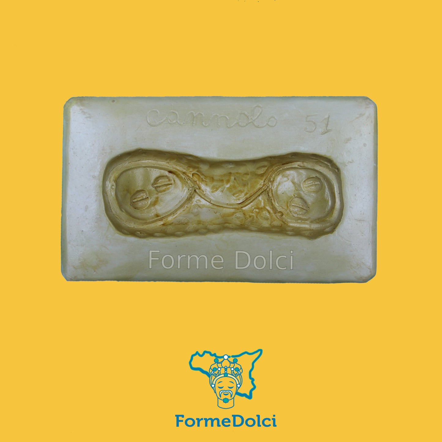 Stampo in gesso - Cannolo siciliano grande