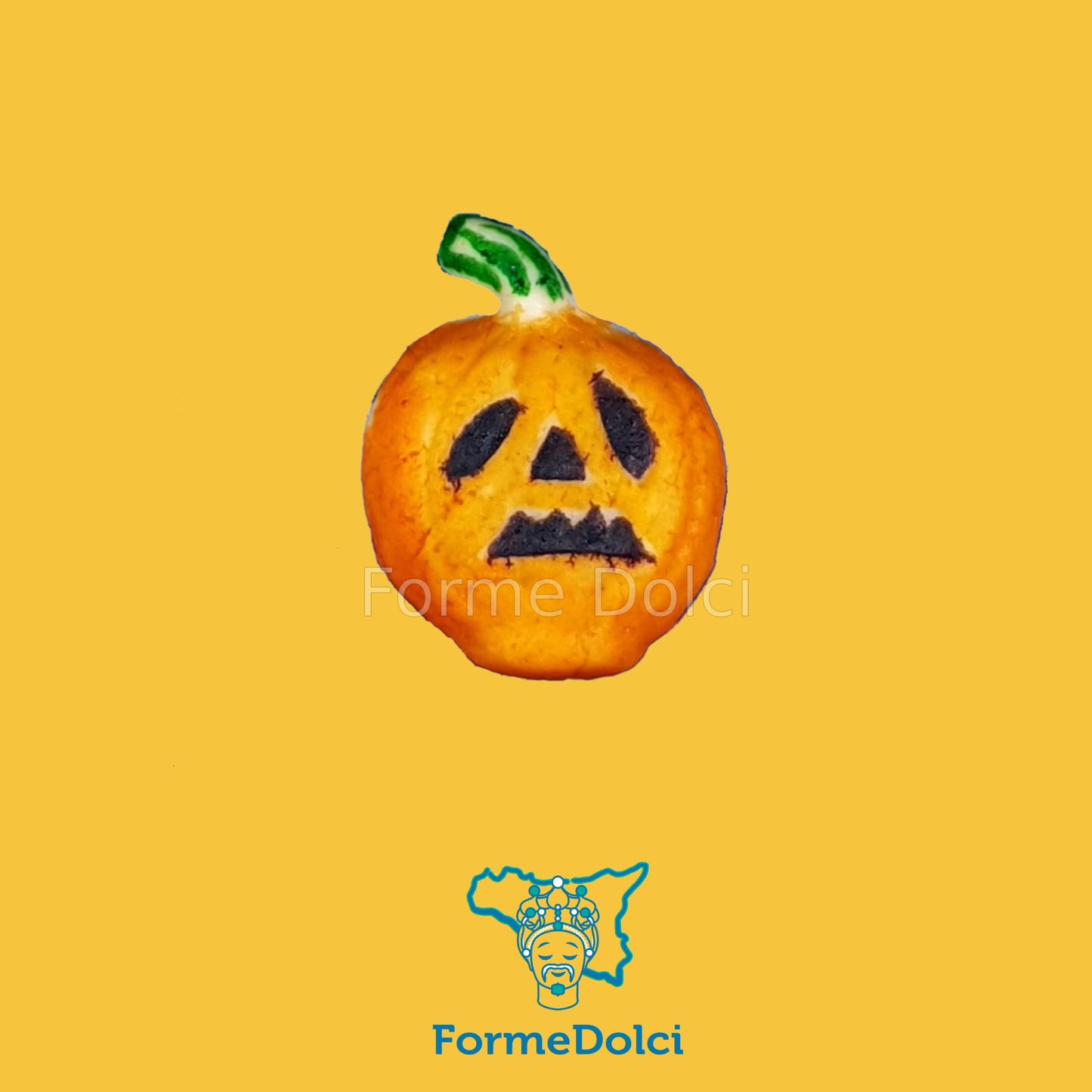 Stampo in gesso - Zucca di halloween