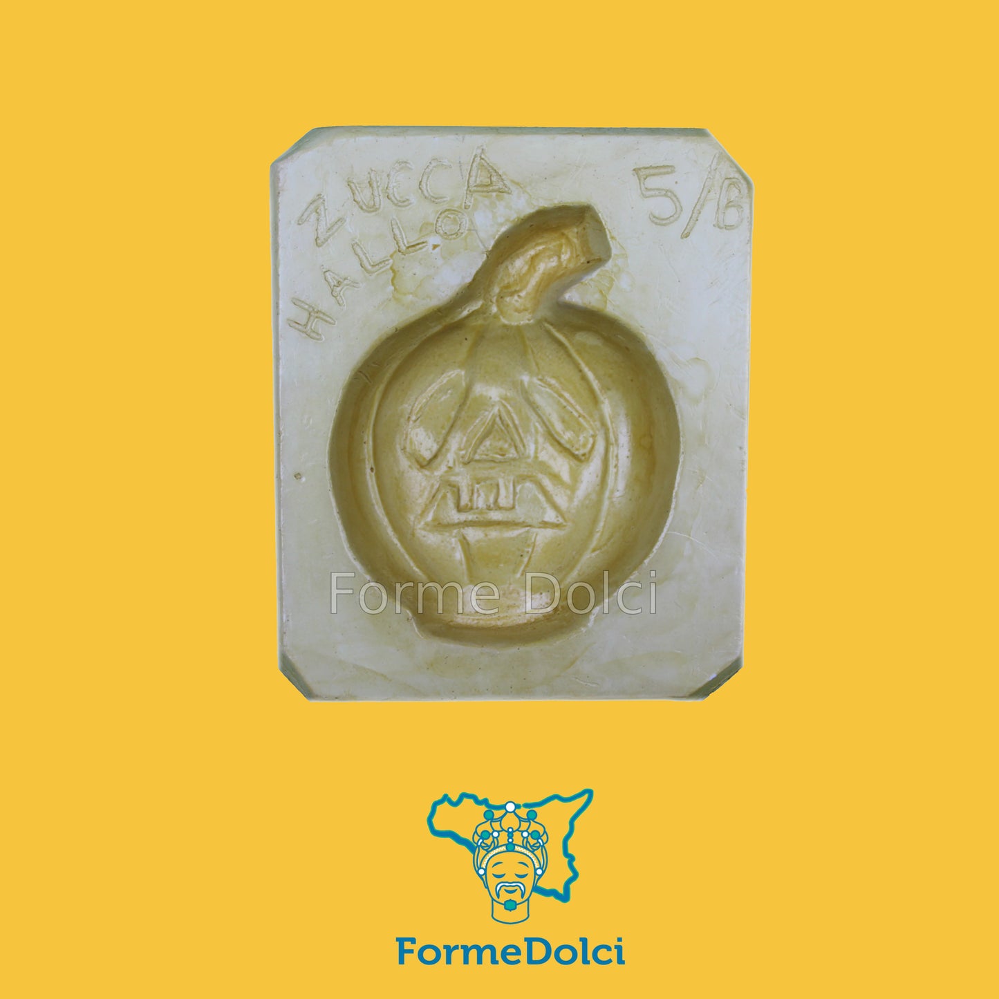 Stampo in gesso - Zucca di halloween