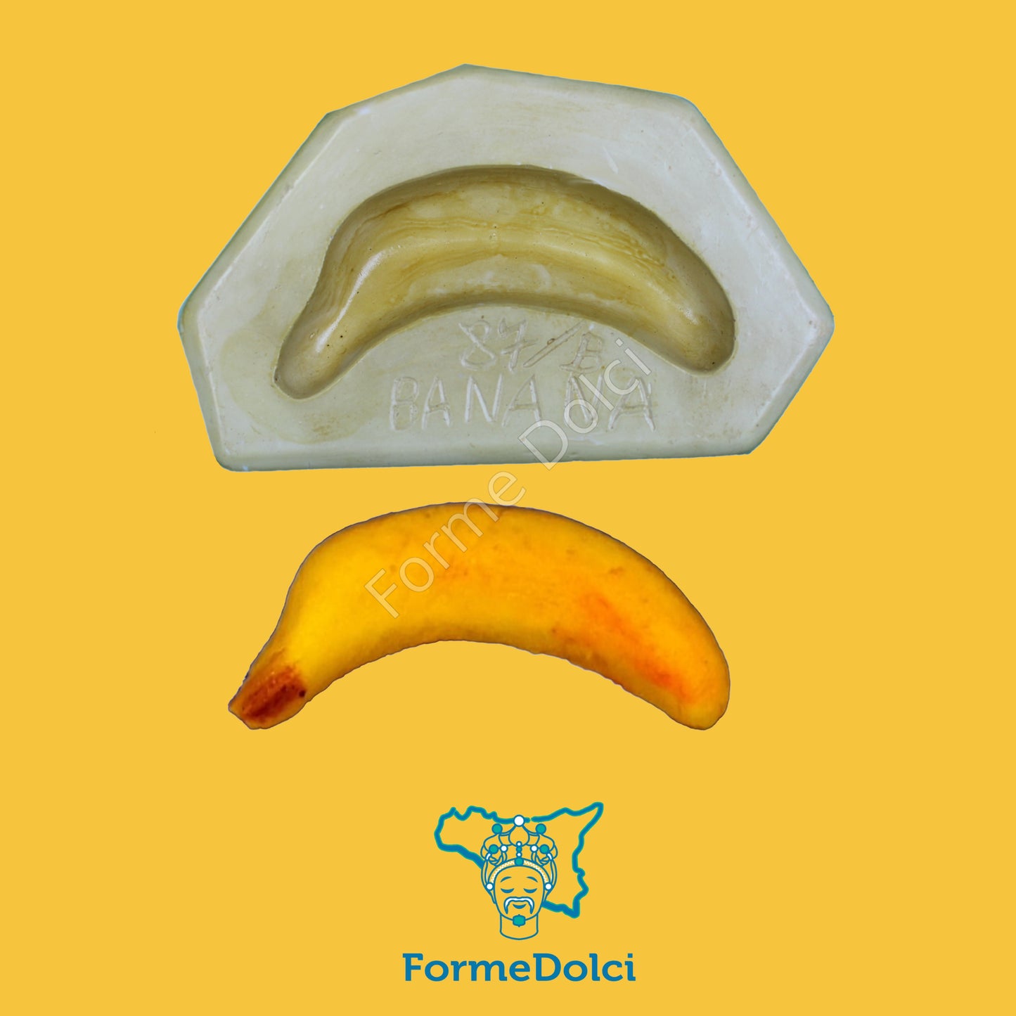 Stampo in gesso - Banana media