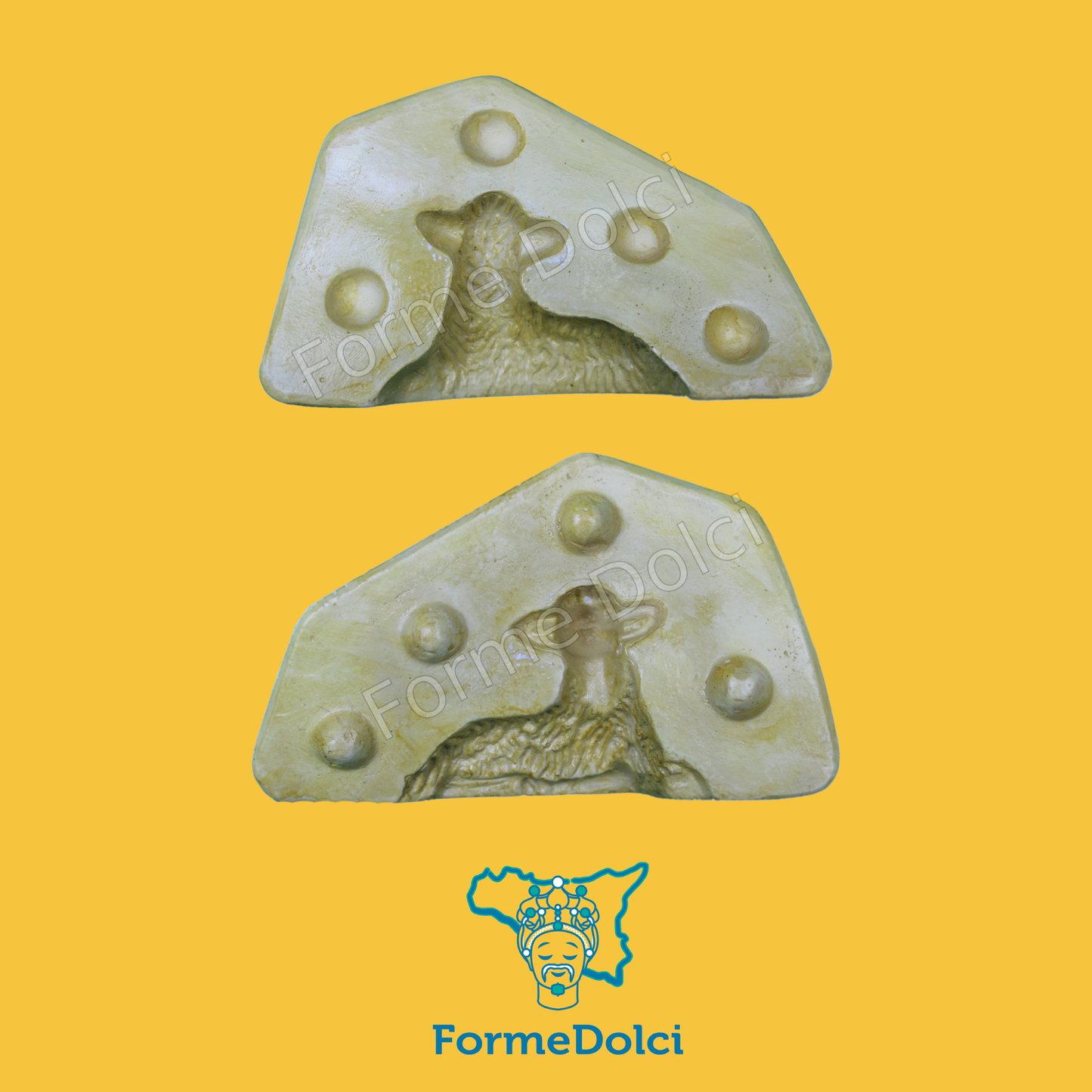 Stampi in gesso - Agnello pasquale 50g