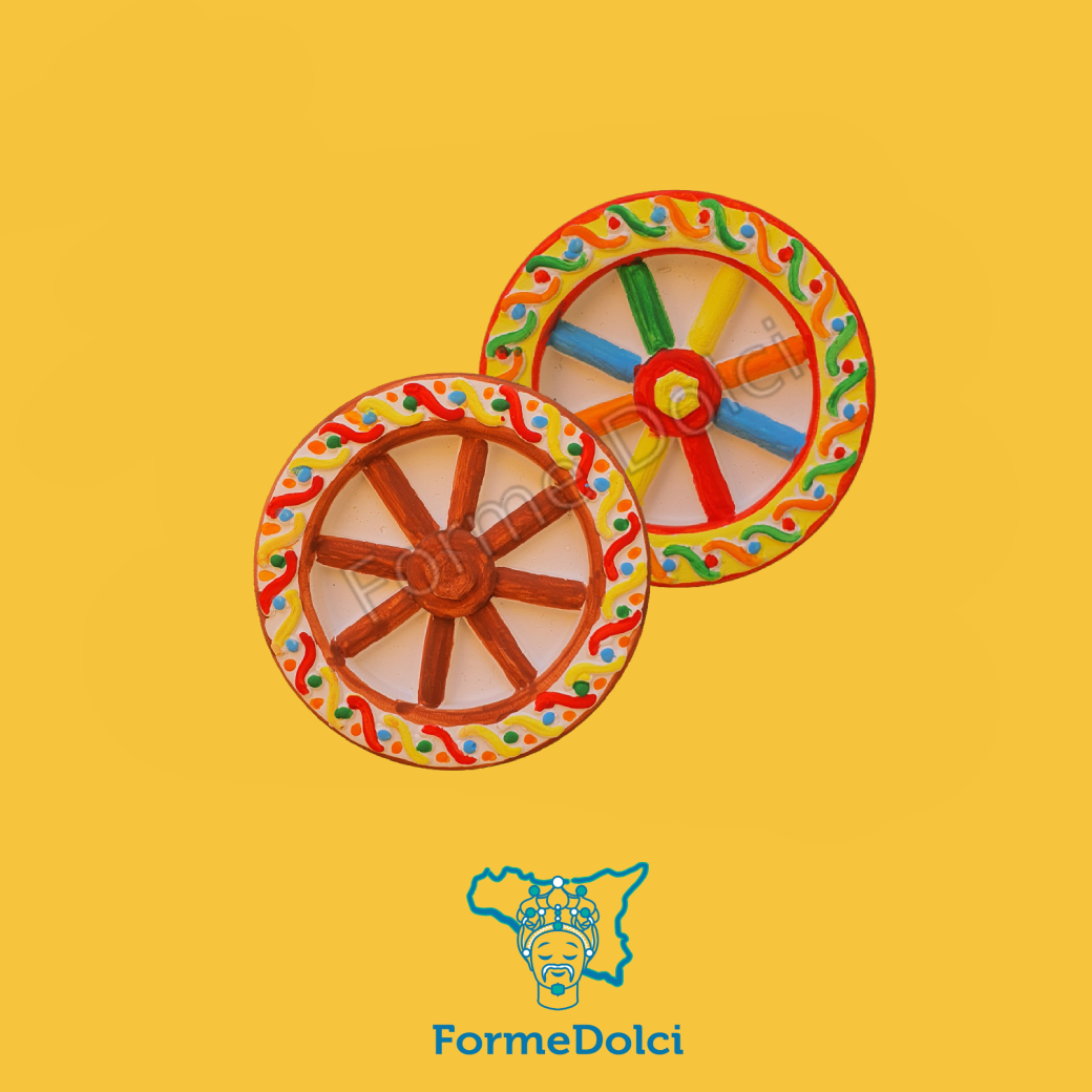 Stampo in gesso - Ruota carretto siciliano