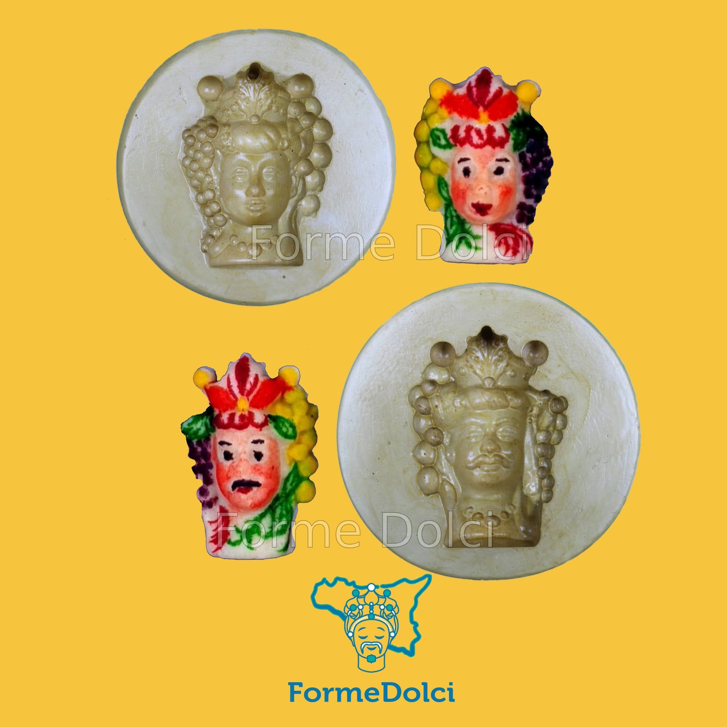 Stampi in gesso - Testa di moro