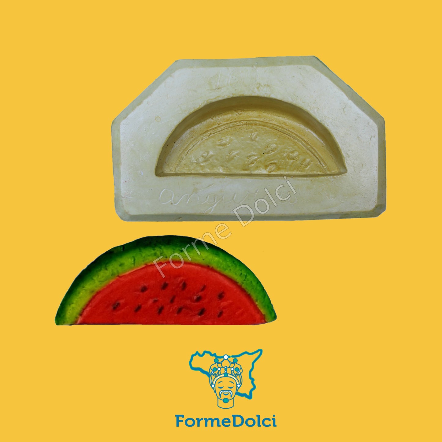 Stampo in gesso - Fetta di anguria piccola