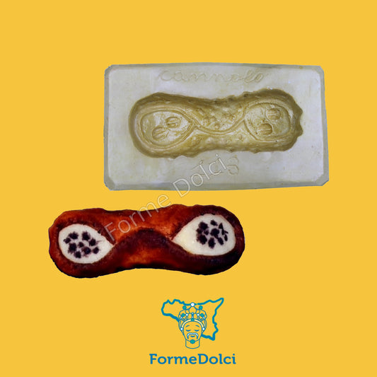Stampo in gesso - Cannolo siciliano piccolo