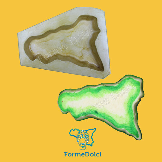 Stampo in gesso - Sicilia grande