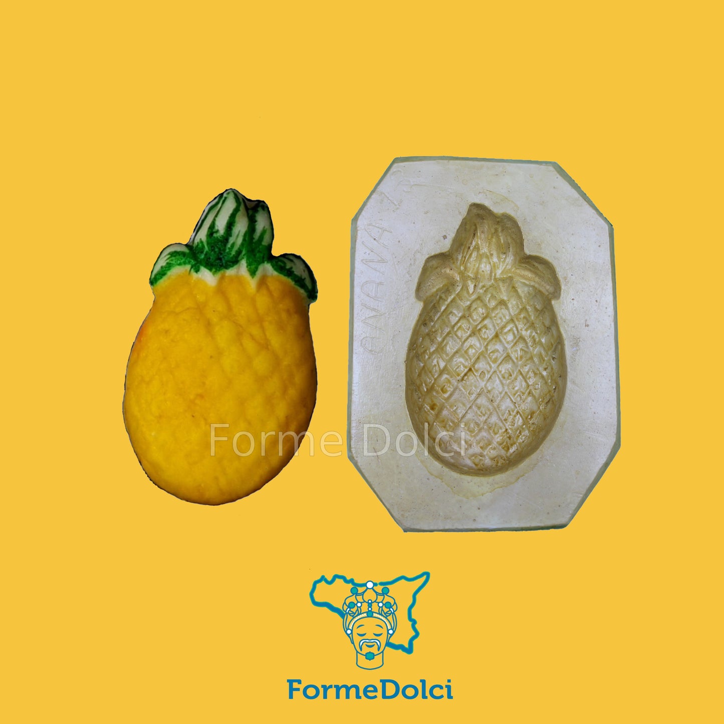 Stampo in gesso - Ananas grande