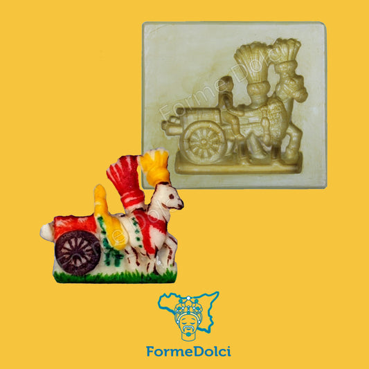 Stampo in gesso - Carretto siciliano
