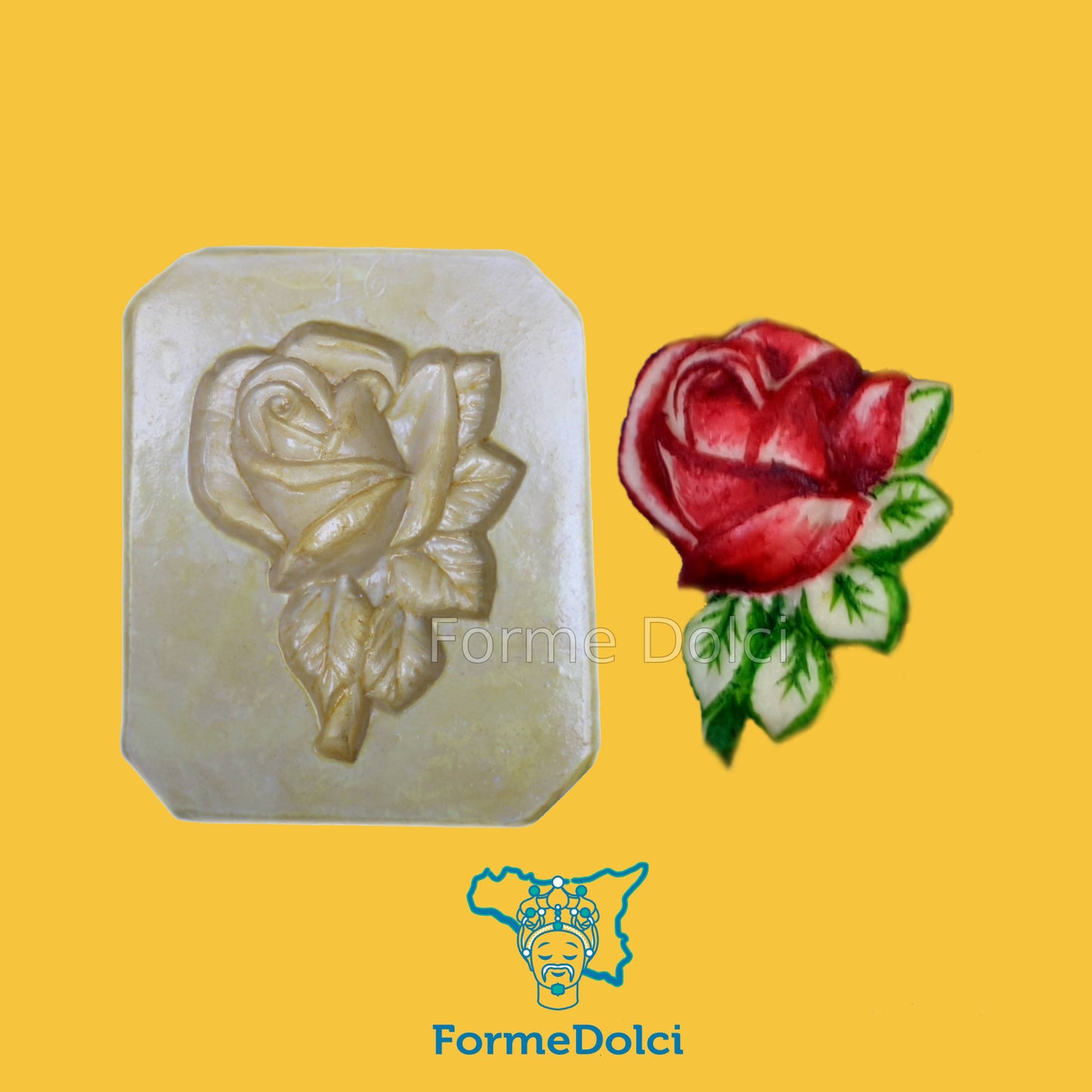 Stampo in gesso - Rosa