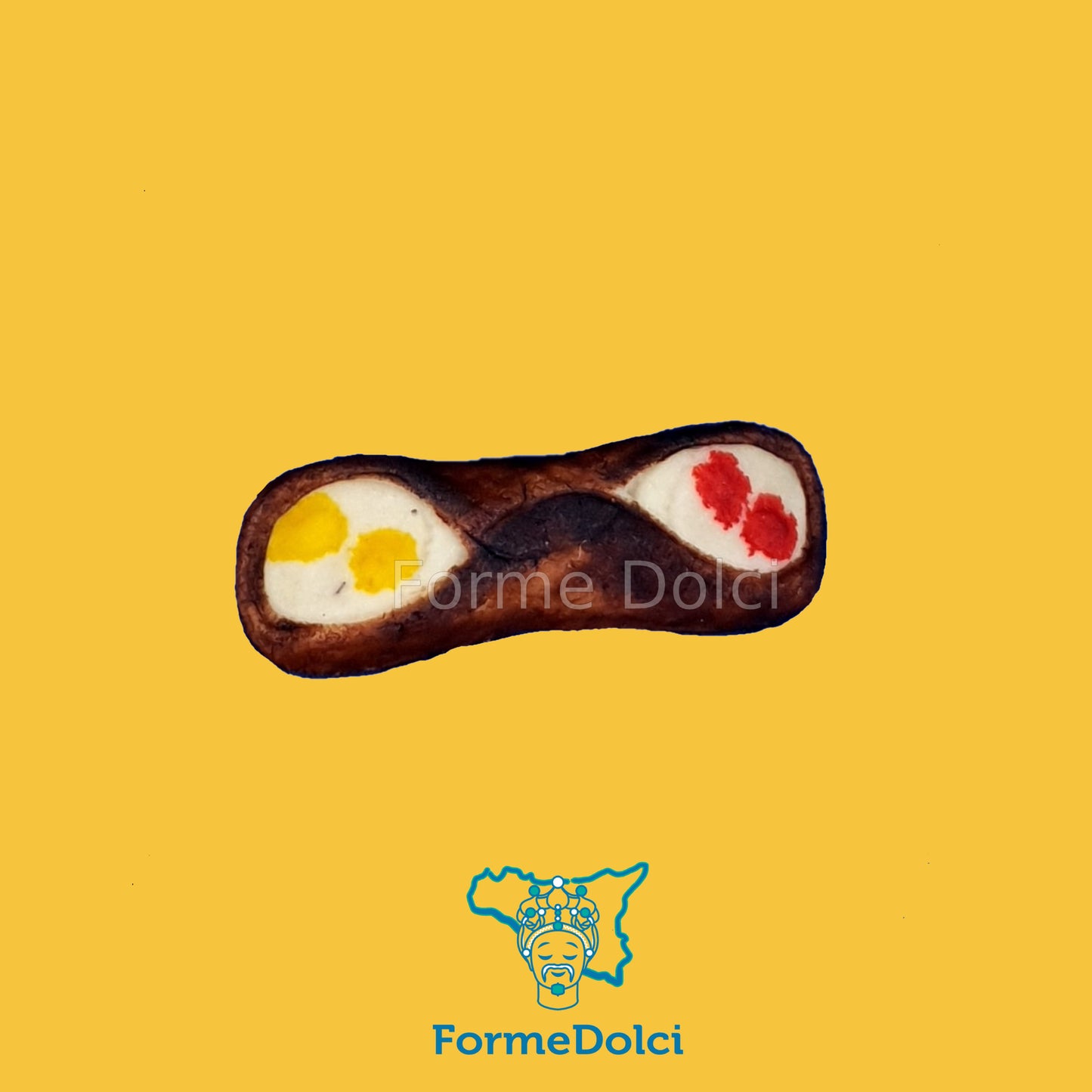 Stampo in gesso - Cannolo siciliano grande