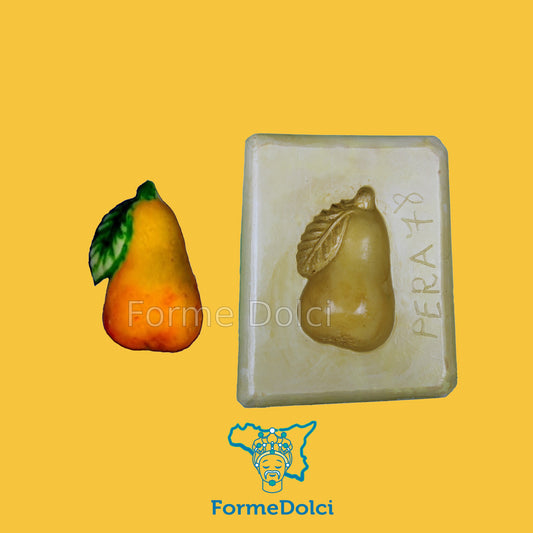 Stampo in gesso - Pera con foglia