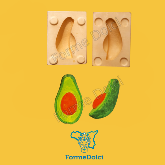Stampo in gesso - Avocado 3D (2pz)