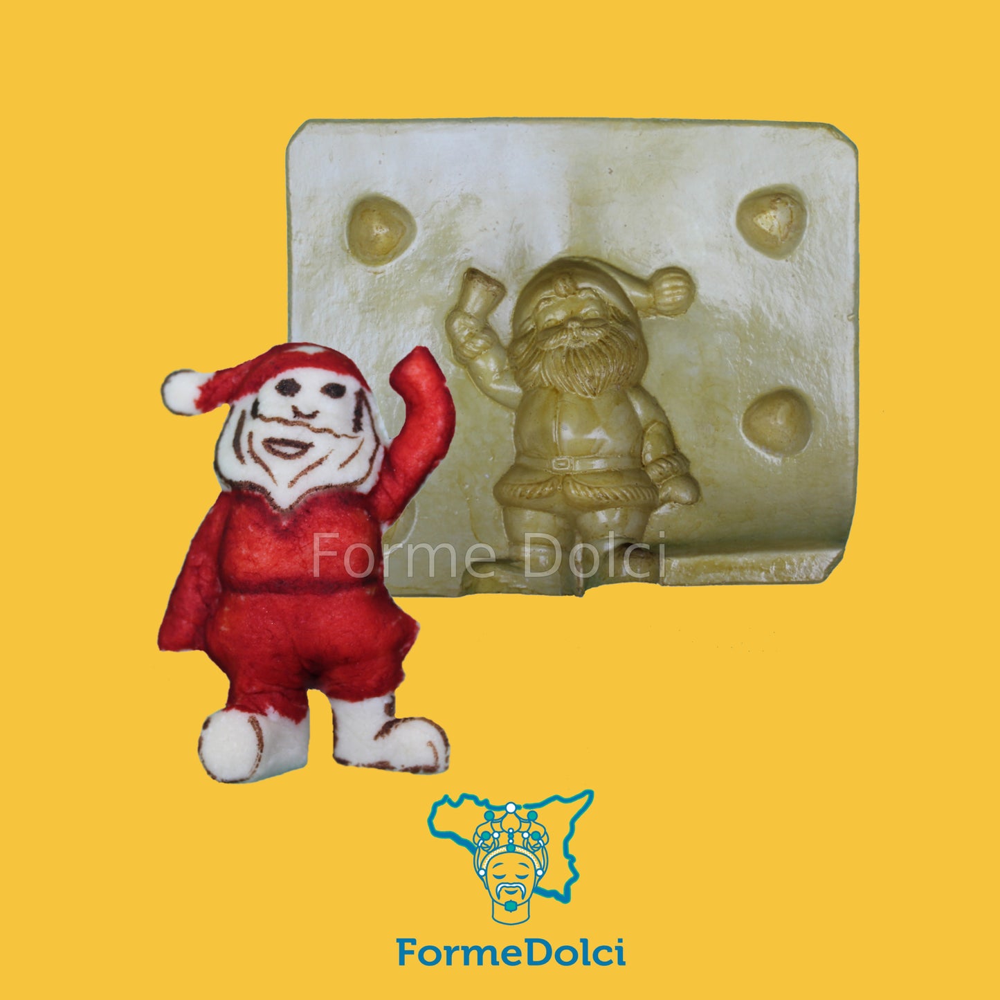 Stampo in gesso - Babbo natale