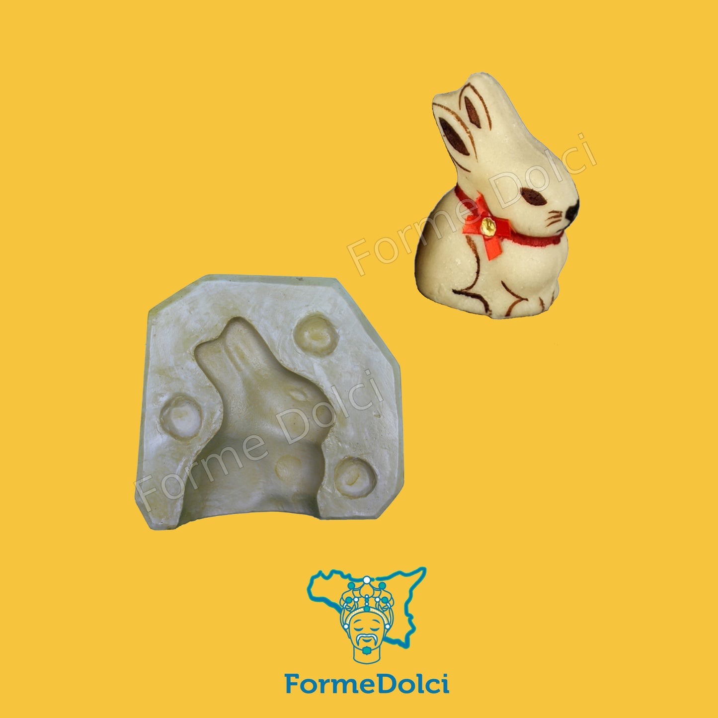 Stampi in gesso - Coniglio