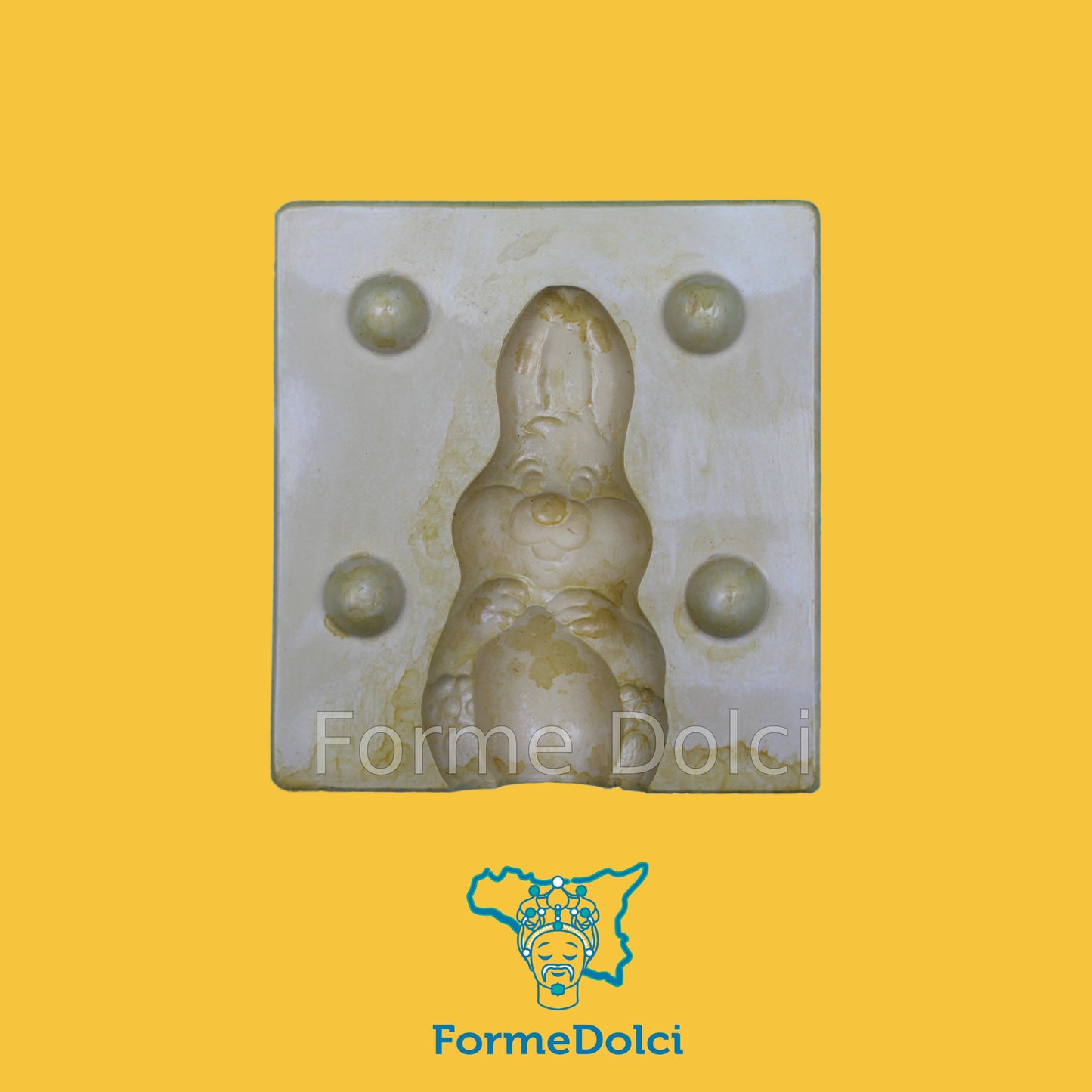 Stampi in gesso - Coniglio abbraccia uovo