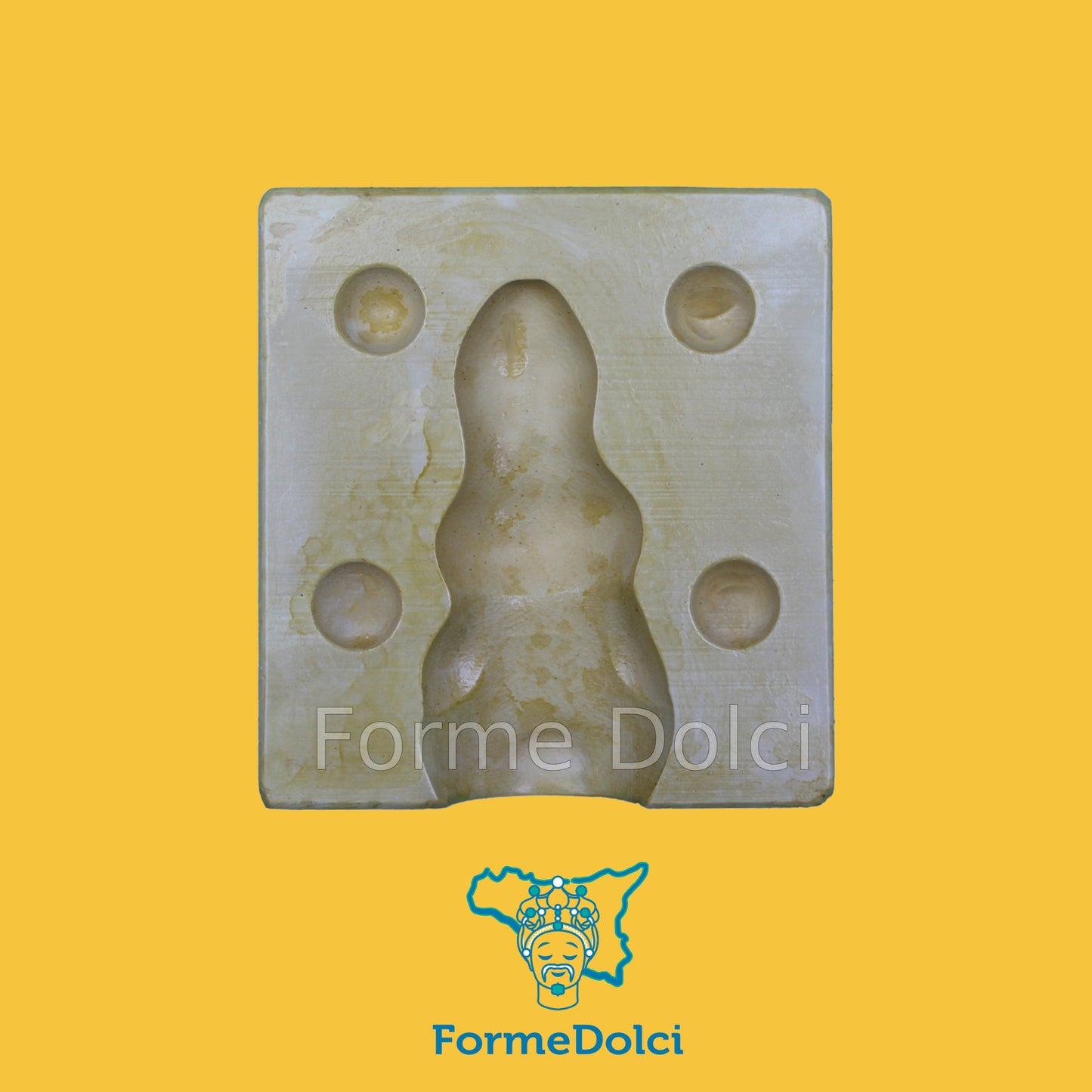 Stampi in gesso - Coniglio abbraccia uovo