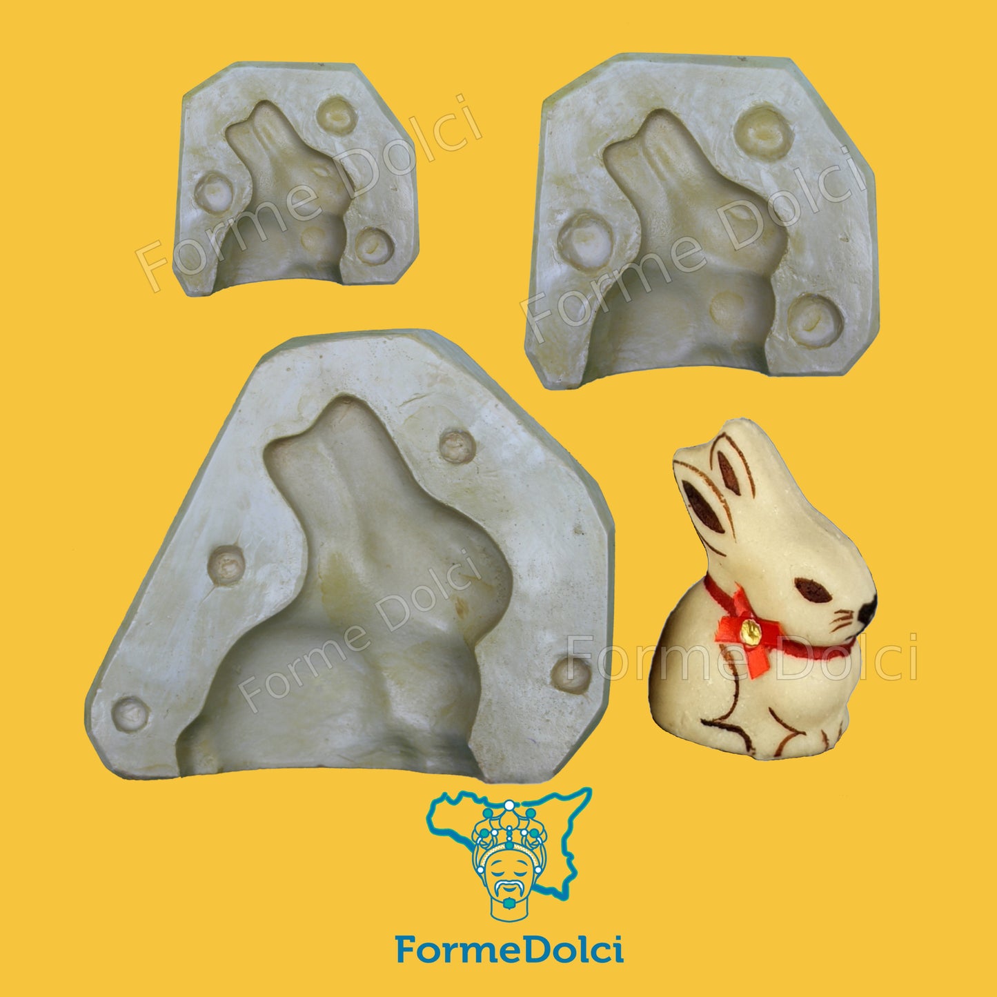 Stampi in gesso - Coniglio