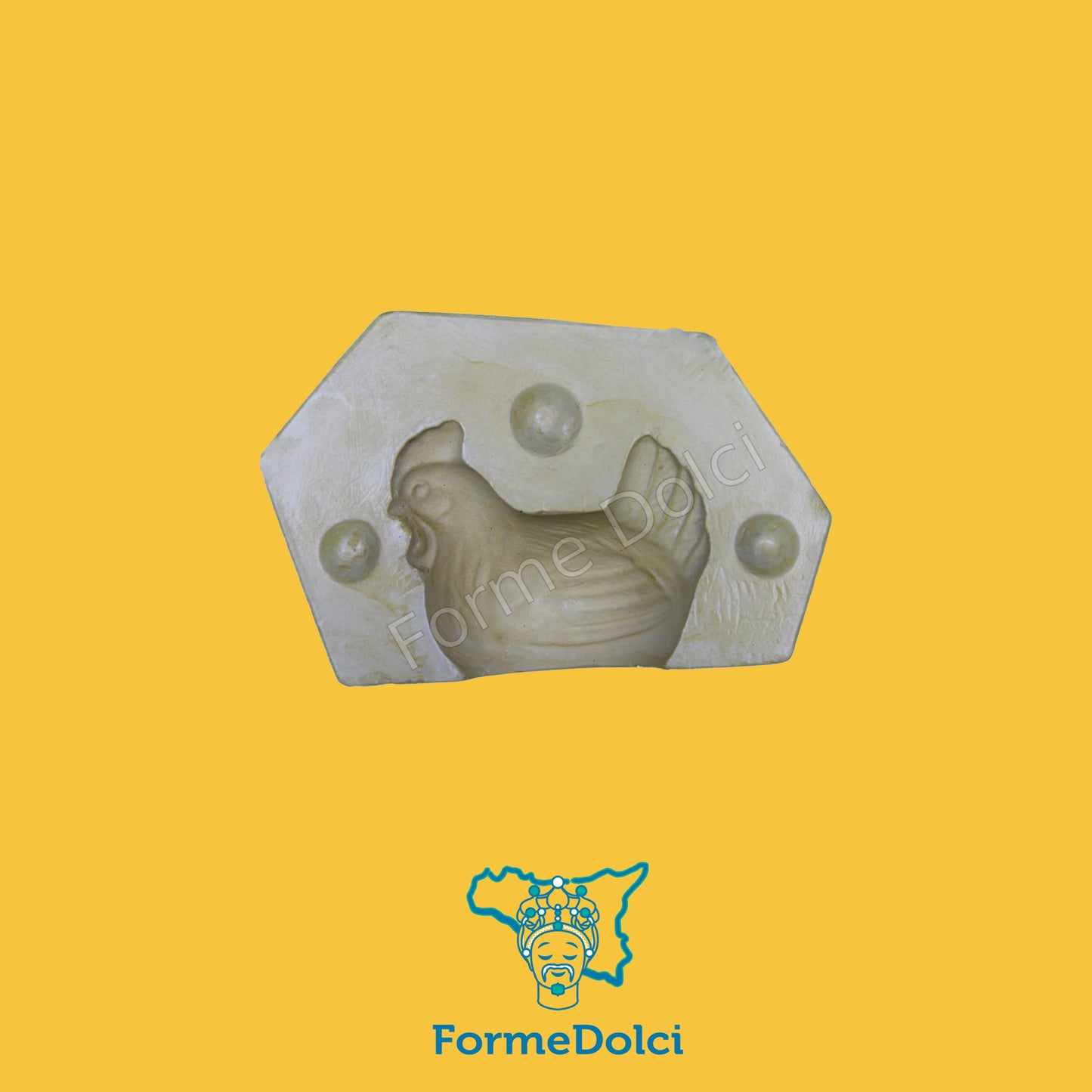 Stampi in gesso - Gallina piccola