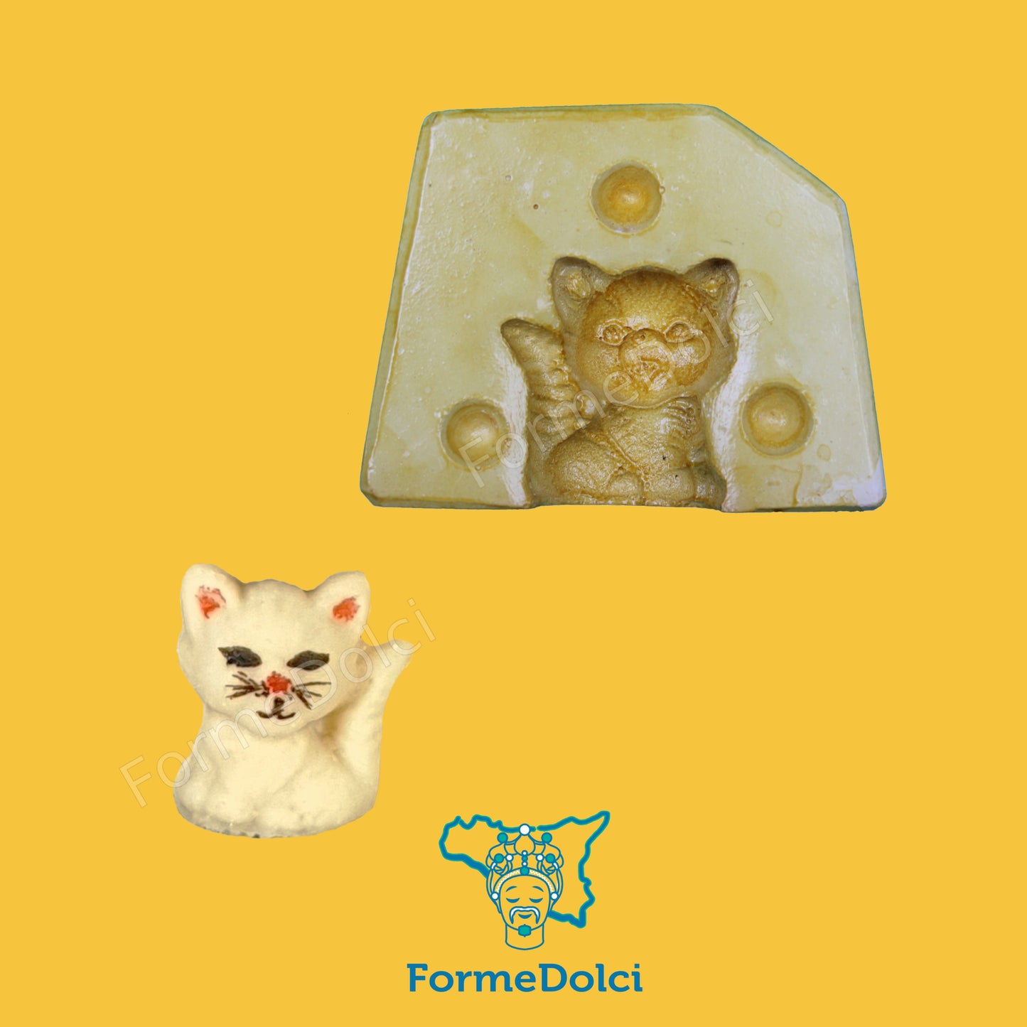 Stampi in gesso - Gattino