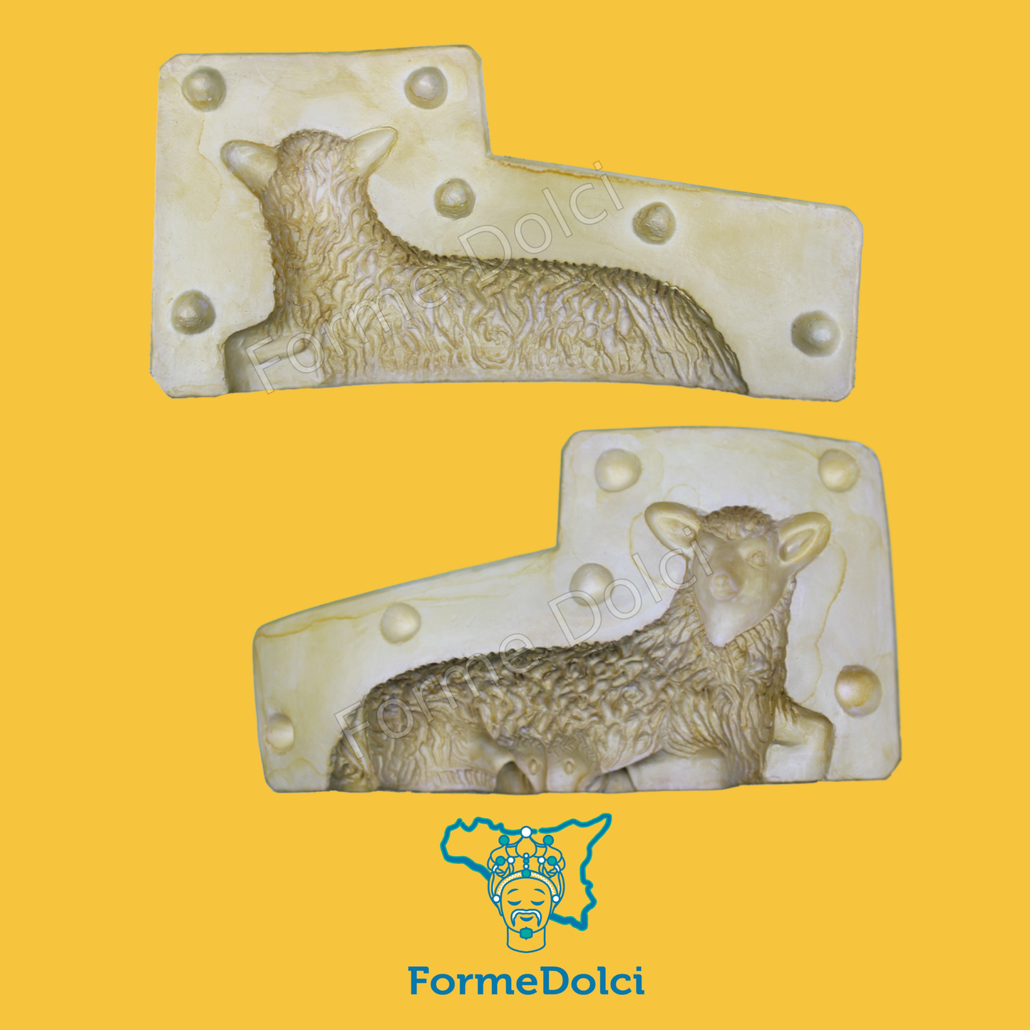 Stampi in gesso - Agnello pasquale 1,3kg