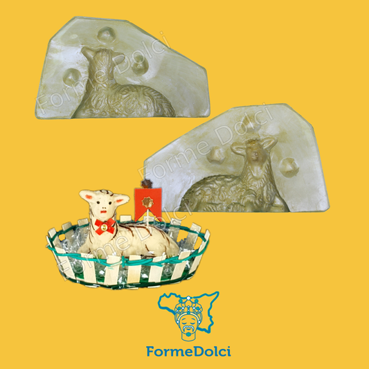 Stampi in gesso - Agnello pasquale 150g