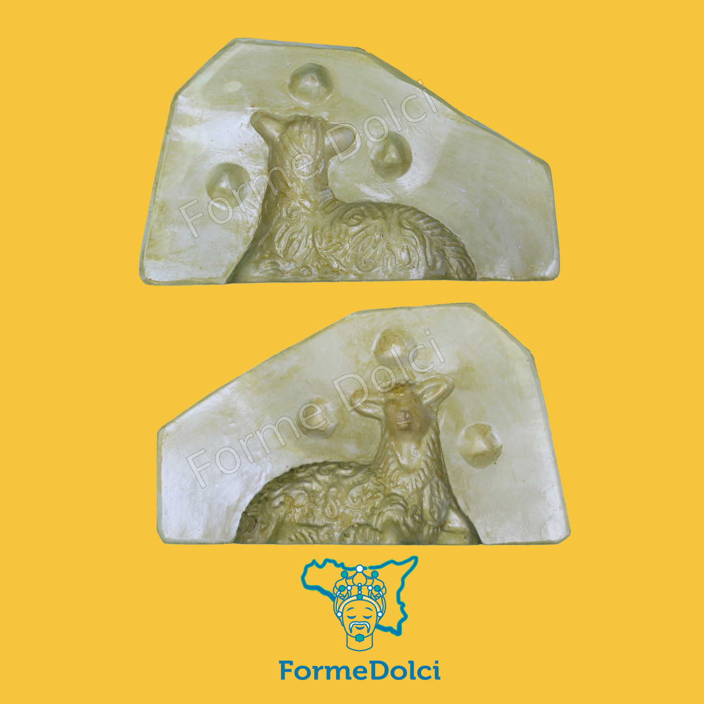 Stampi in gesso - Agnello pasquale 150g