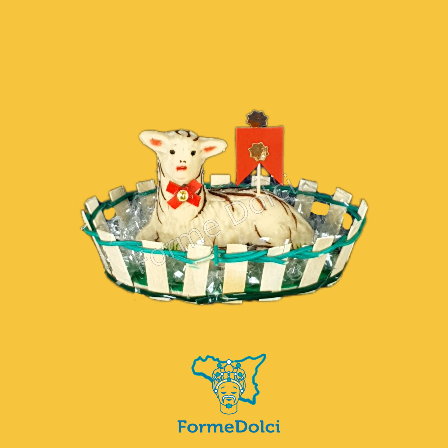 Stampi in gesso - Agnello pasquale 200g