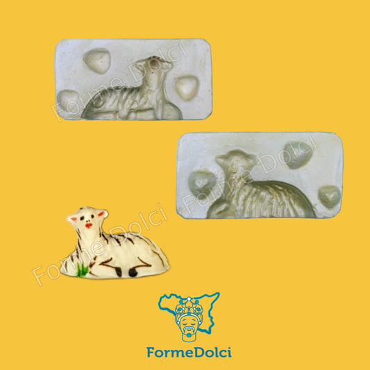 Stampi in gesso - Agnello pasquale 25g