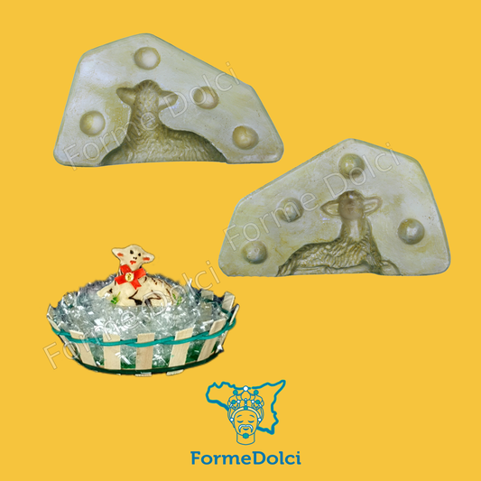 Stampi in gesso - Agnello pasquale 50g