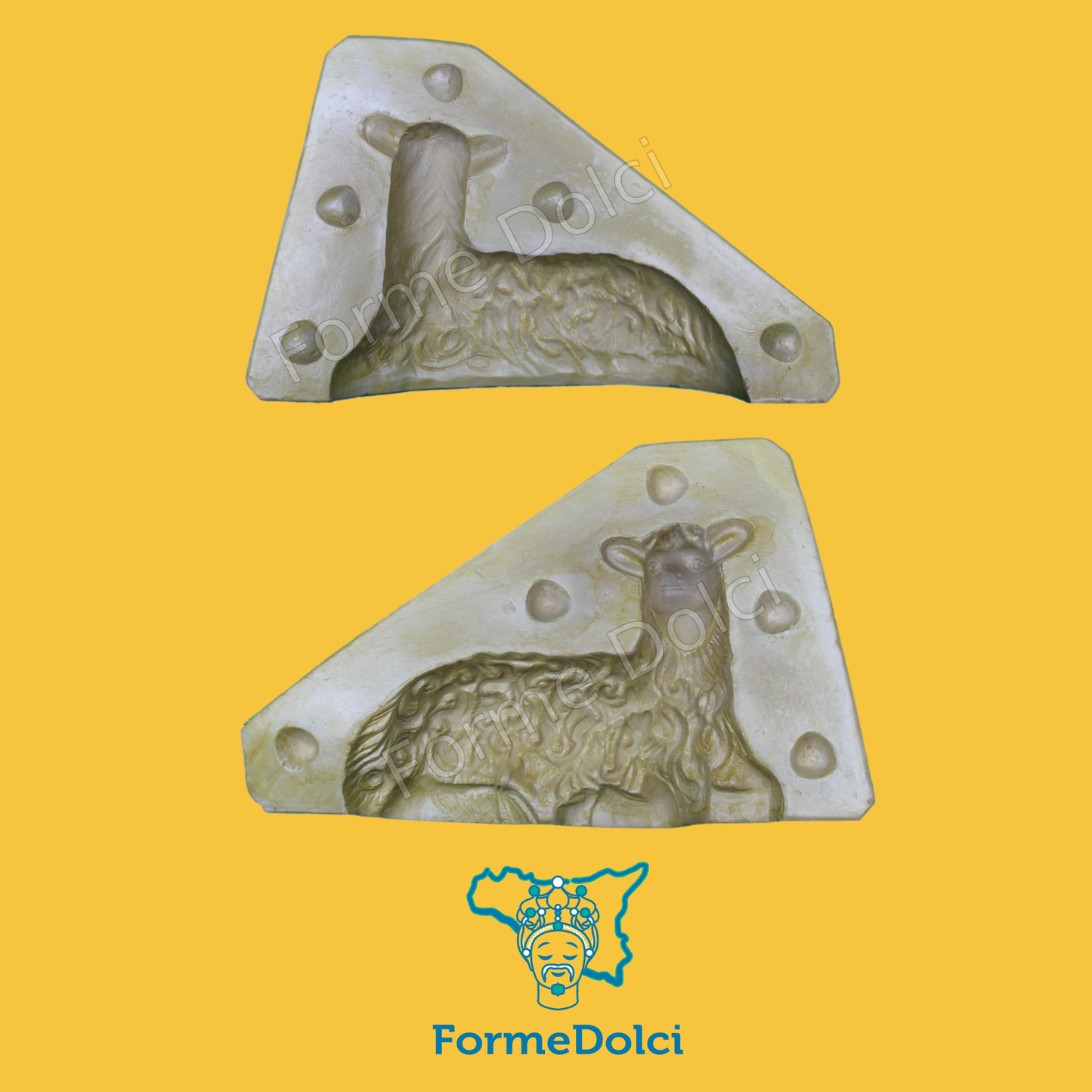 Stampi in gesso - Agnello pasquale 700g