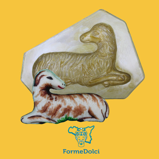 Stampo in gesso - Agnello pasquale da forno 1kg